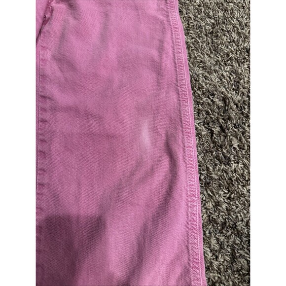 Zara Girls Size 11-12 Years Pink Wide Leg Jeans Button Fly 152 Cm - Picture 4 of 9